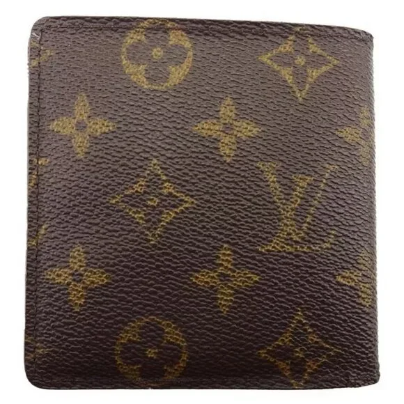 LOUIS VUITTON Bifold Billfold Monogram Authentic Used